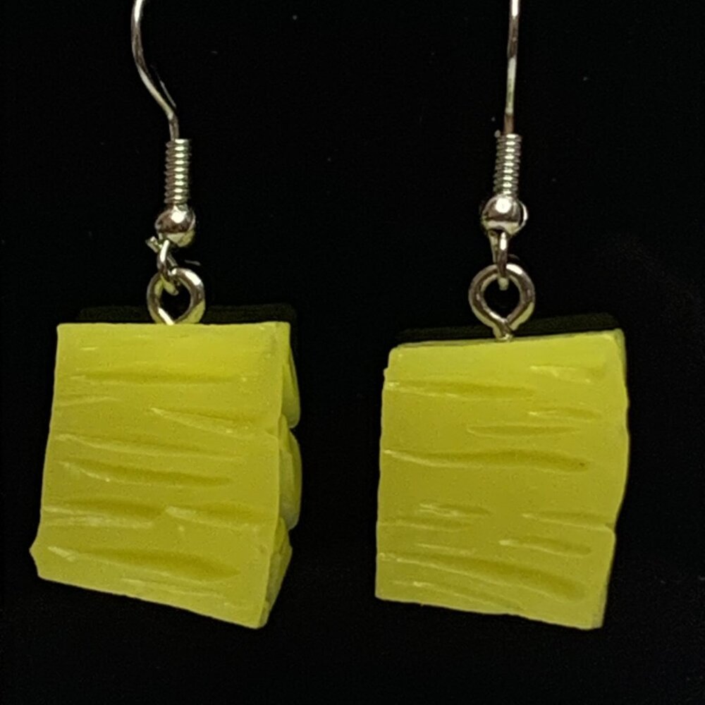 Pineapple Earring, Funny Food Earring, Luau Earring, Fruit Earring, Gift Idea